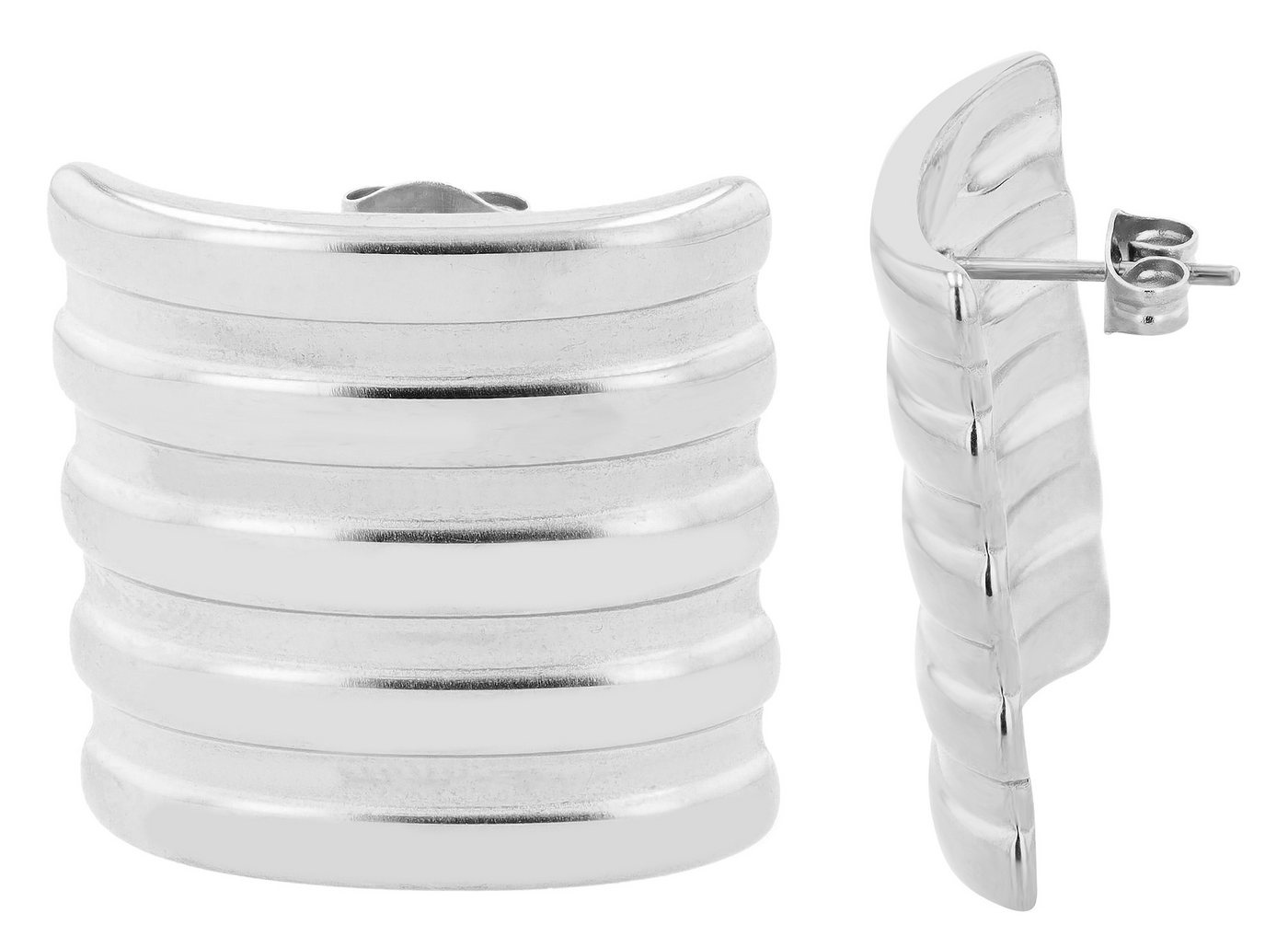 AKZENT Ohrring-Set Vally Ohrstecker Ohrringe Edelstahl silber Damen wasserfest (Paar) von AKZENT