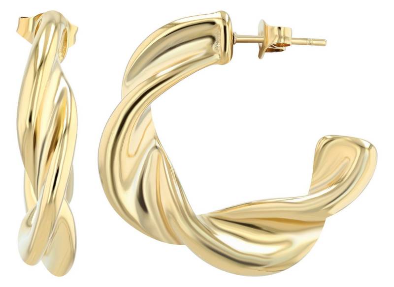 AKZENT Ohrring-Set Verenice Creolen Ohrringe Edelstahl silber Damen wasserfest (Paar) von AKZENT