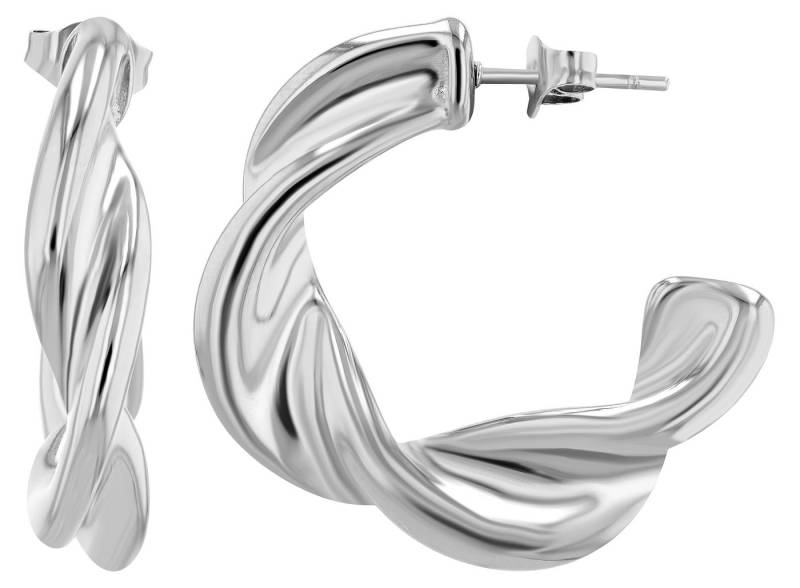 AKZENT Ohrring-Set Verenice Creolen Ohrringe Edelstahl silber Damen wasserfest (Paar) von AKZENT