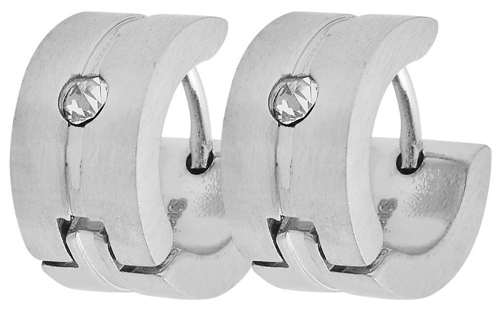 AKZENT Ohrring-Set Vuyo Creolen Ohrringe Edelstahl silber Damen wasserfest (Paar) von AKZENT