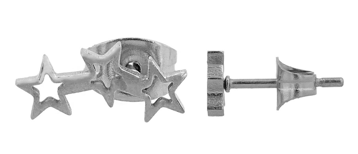 AKZENT Ohrring-Set Xyris Ohrstecker Ohrringe Edelstahl silber Damen wasserfest (Paar) von AKZENT