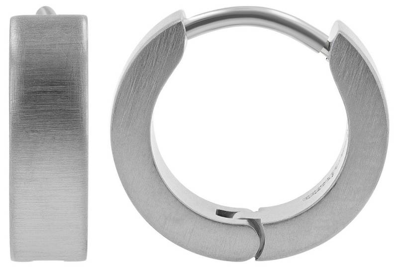 AKZENT Ohrring-Set Yanni Creolen Ohrringe Edelstahl silber Damen wasserfest (Paar) von AKZENT