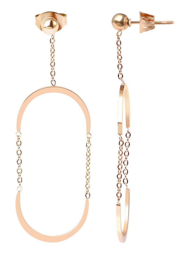 AKZENT Ohrring-Set Zaneta Ohrhänger Ohrringe Edelstahl silber Damen wasserfest (Paar) von AKZENT