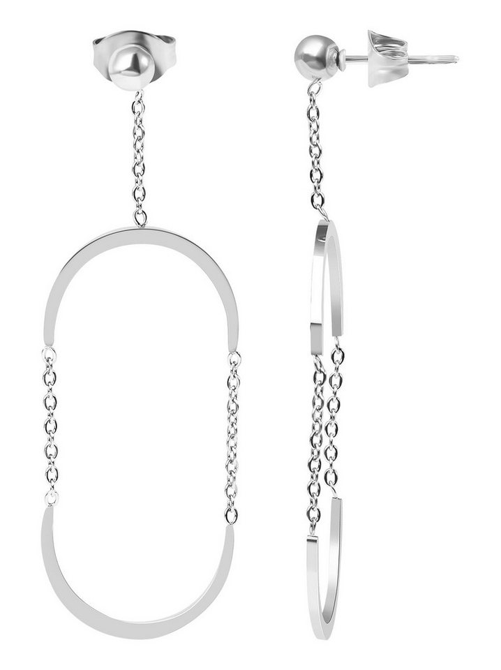 AKZENT Ohrring-Set Akzent Ohrring aus Edelstahl in silberfarbig. Der Verschluss ist (Paar) von AKZENT