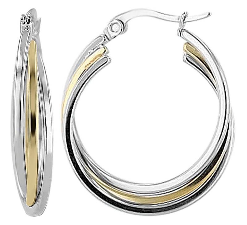 AKZENT Ohrring-Set Akzent setzen. Stilvoll kombinieren: Die Akzent Creolen mit (Paar), Damen Ohrring von AKZENT