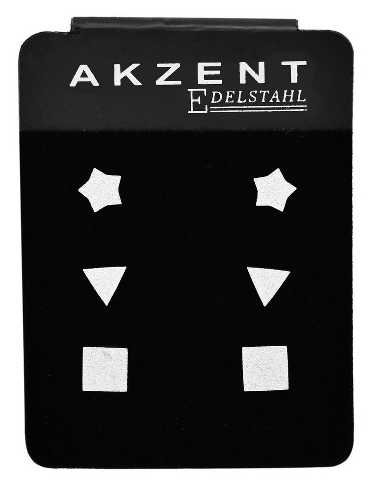 AKZENT Paar Ohrstecker Lines (Paar, Paar) von AKZENT