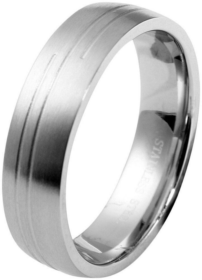 AKZENT Partnerring Covenant edelstahl, Herren Ring von AKZENT