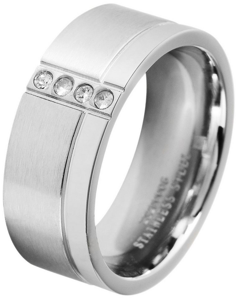 AKZENT Partnerring Hala edelstahl, Damen Ring von AKZENT