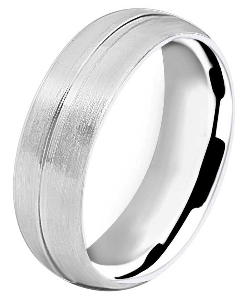 AKZENT Partnerring Honest Affection aus Edelstahl, matt & silberfarben, Gr. 58 - 72 (Einzeln), Herren Ring von AKZENT