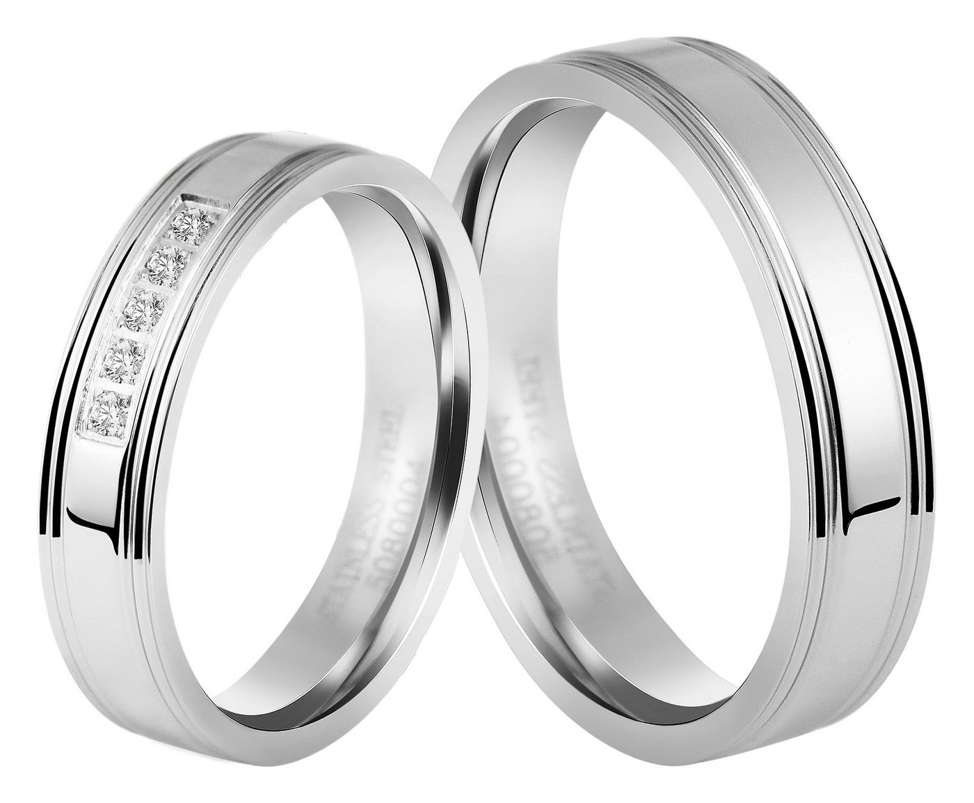 AKZENT Partnerring Shining Aura, Herren Ring von AKZENT