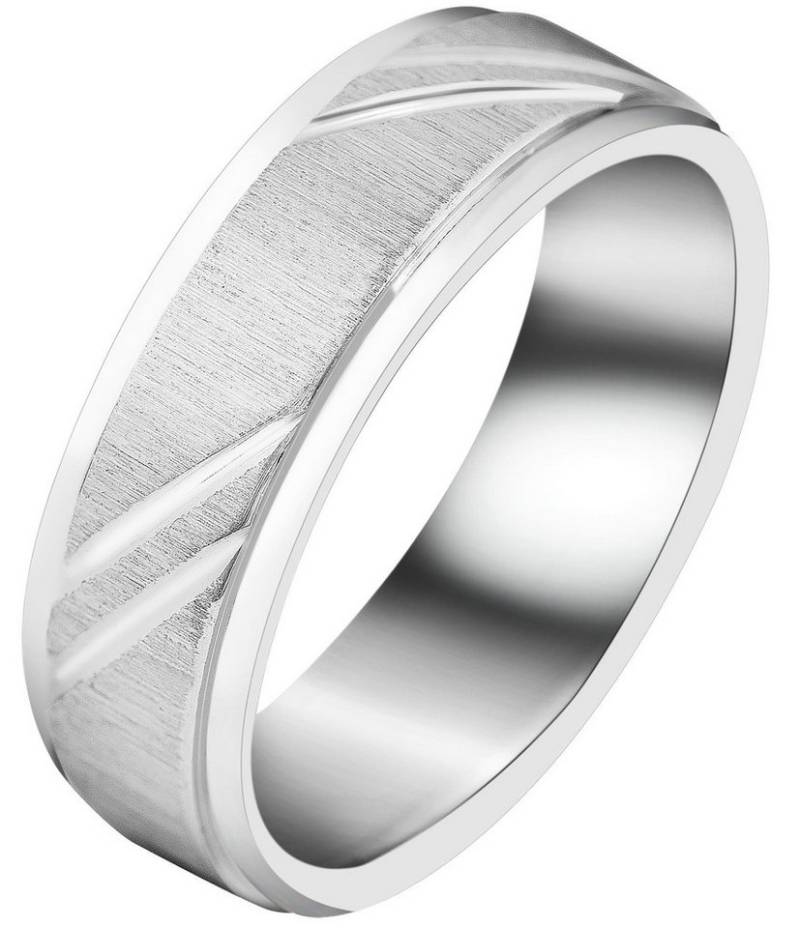 AKZENT Partnerring Sincere Devotion aus Edelstahl, silberfarben, gebürstet/poliert, (Einzeln), Herren Ring von AKZENT