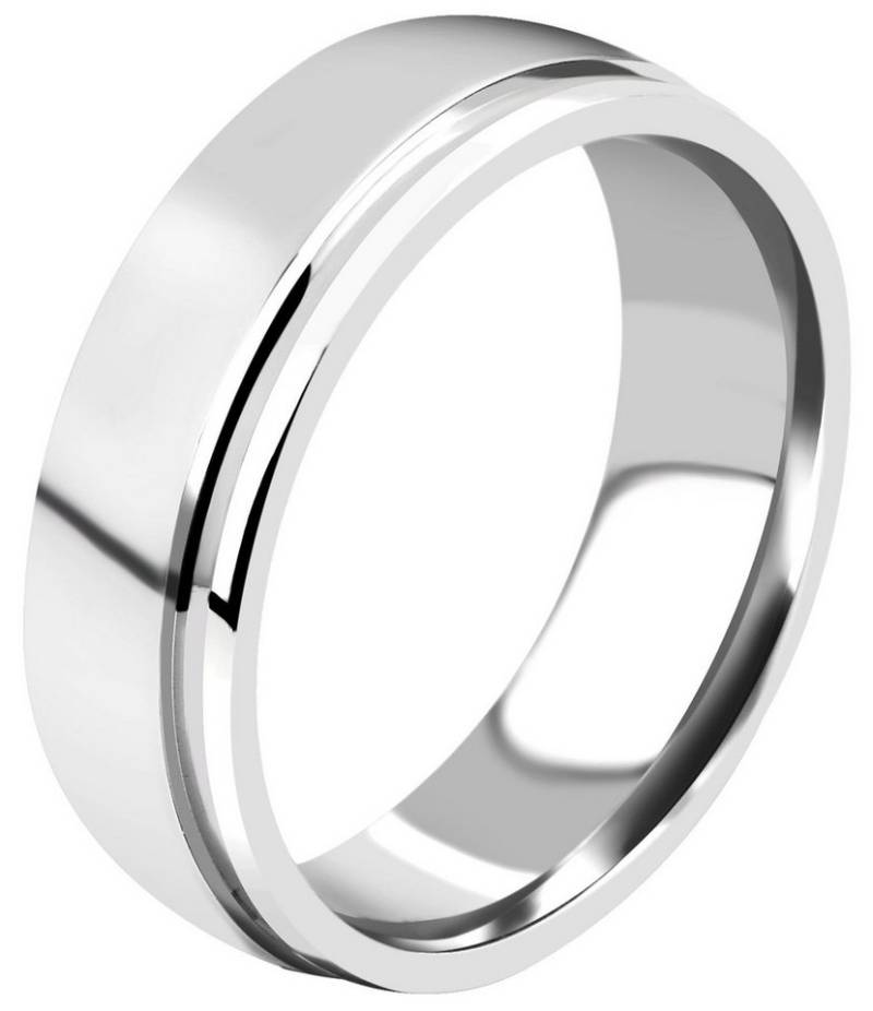AKZENT Partnerring Unity aus Edelstahl, silberfarben, Gr. 58 - 68 (Einzeln), Herren Ring von AKZENT