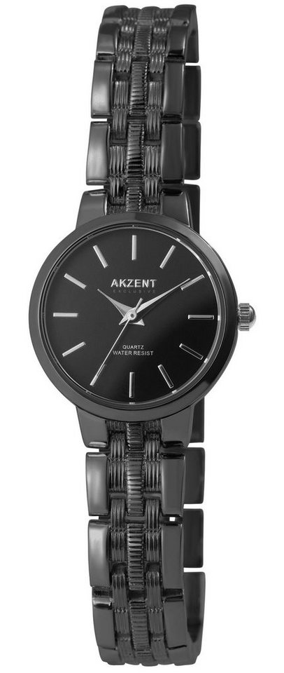 AKZENT Quarzuhr Bigum Damen Armbanduhr mit Gliederband aus Metall von AKZENT