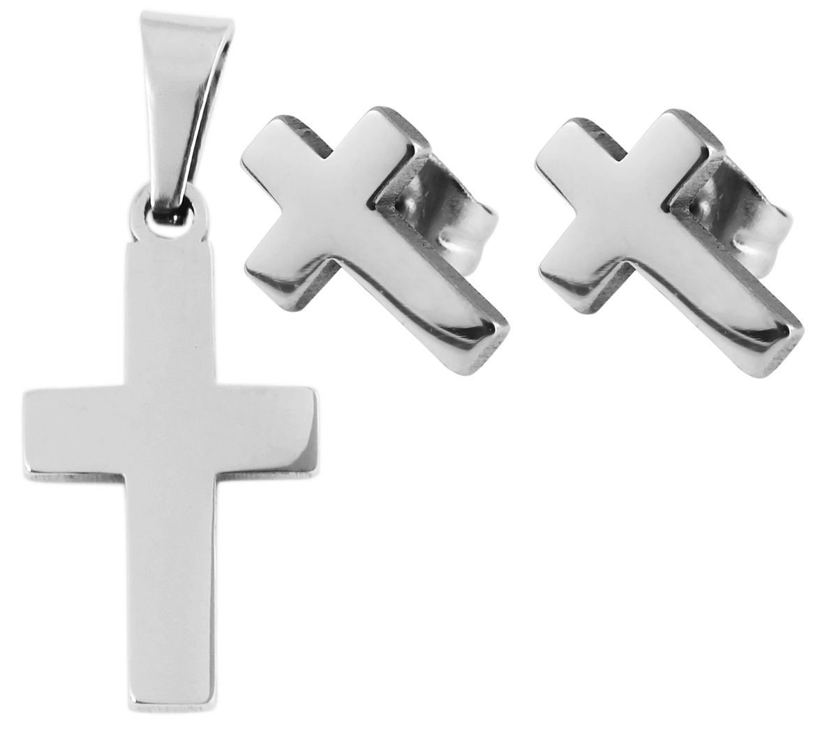 AKZENT Schmuckset Keyla Edelstahl silber (Einzeln, inkl. Schmuckbox) von AKZENT