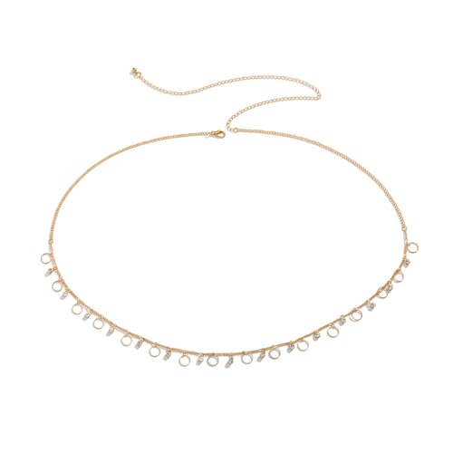 ALADDINLUX Schmuck für Männer und Frauen Temperament einfach Kette Strass Taille Kette Bikini Körper Kette weiblich Hochzeitstag Weihnachten Geburtstag Geschenk von ALADDINLUX