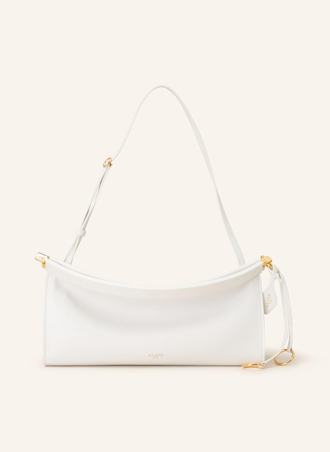 Alaïa Schultertasche East West Medium weiss von ALAÏA