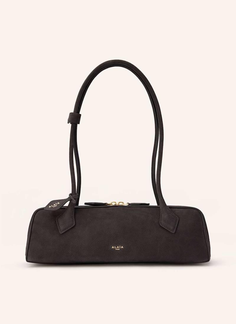 Alaïa Schultertasche Le Teckel Medium grau von ALAÏA