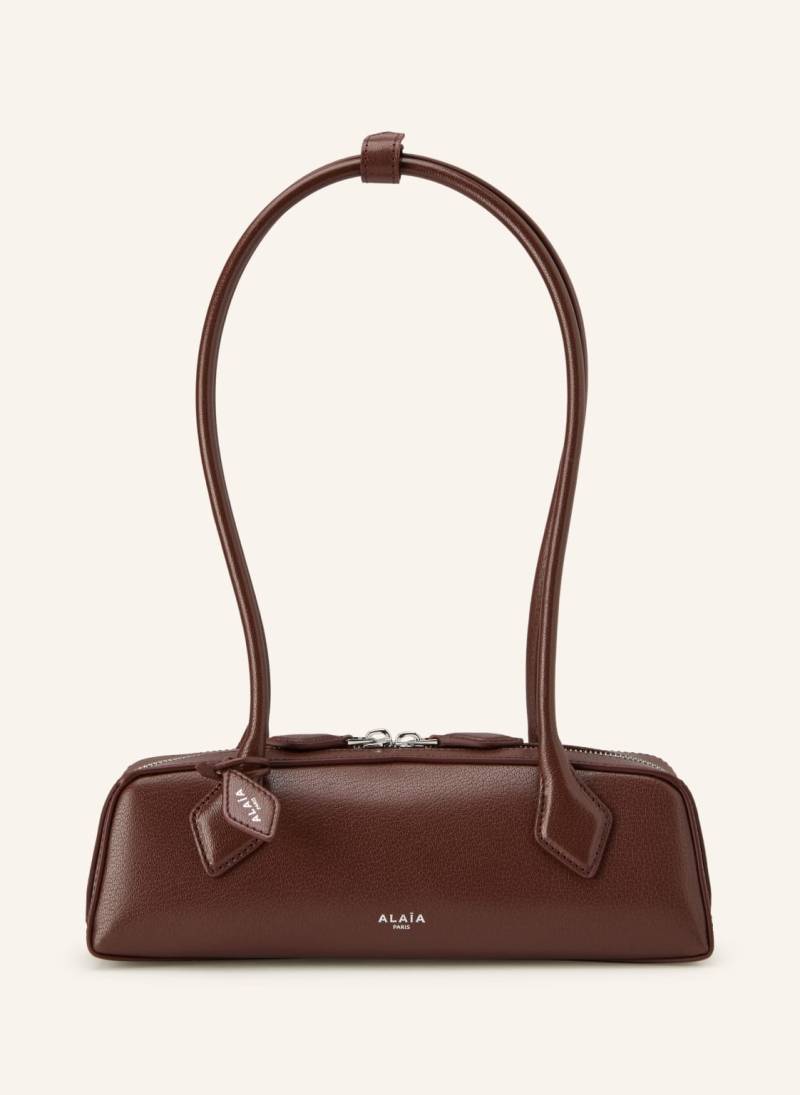 Alaïa Schultertasche Le Teckel Small braun von ALAÏA