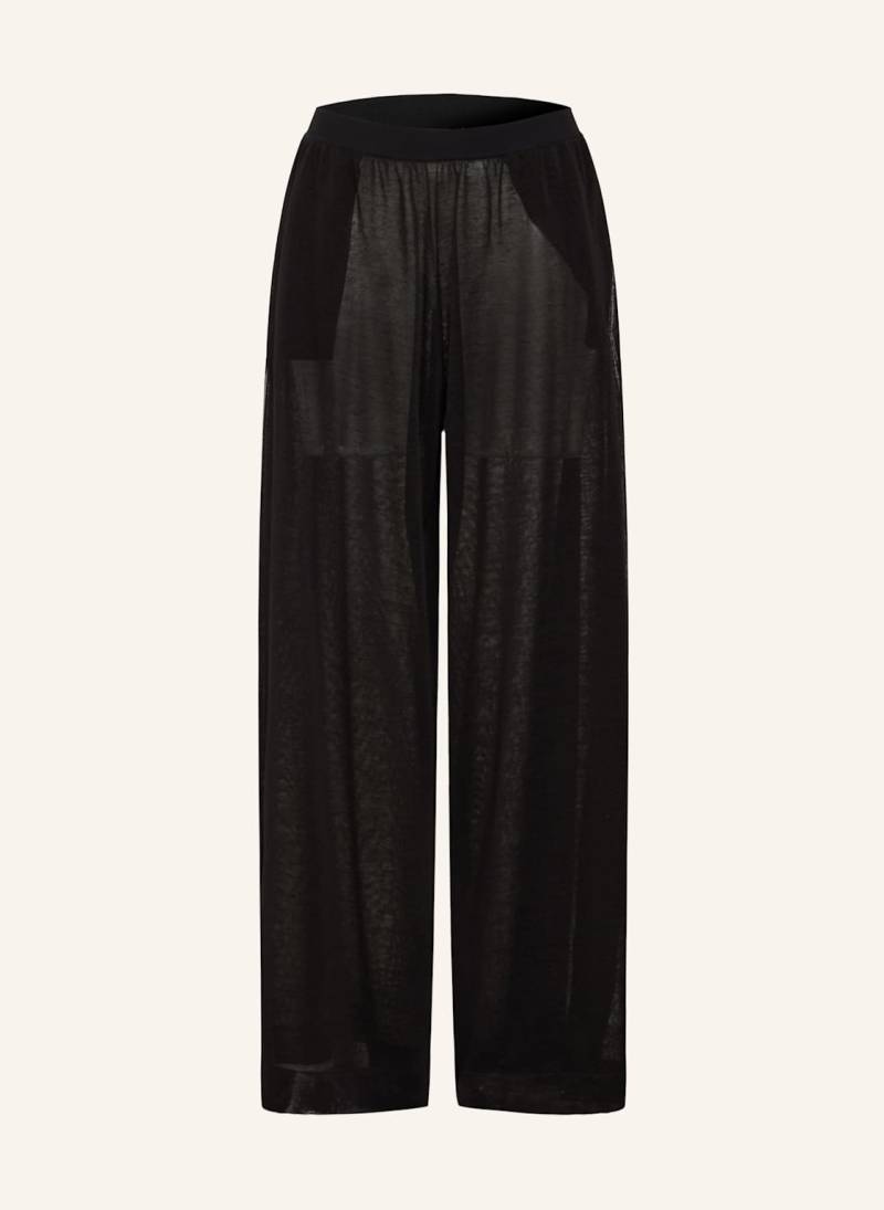 Alaïa Strickhose Aus Leinen schwarz von ALAÏA