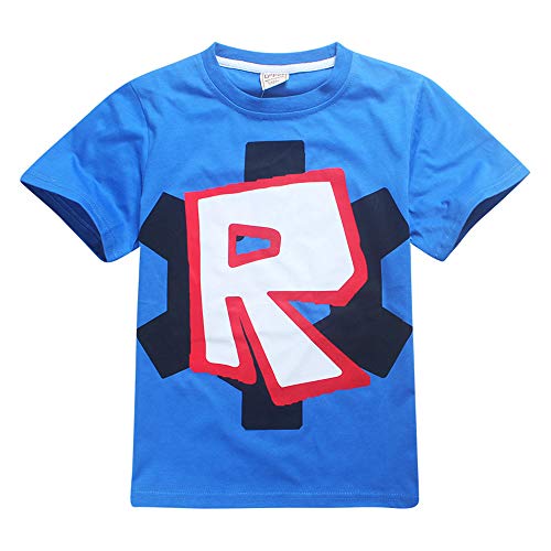 ALAMing Roblox T-Shirt für Jungen aus Baumwolle, Motiv: Familien-Team, Cartoon-T-Shirt, Stil04, 9-10 Jahre von ALAMing