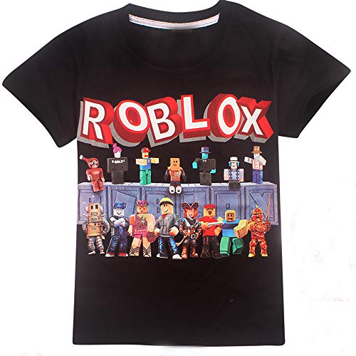 ALAMing Roblox T-Shirt für Jungen aus Baumwolle, Motiv: Familien-Team, Cartoon-T-Shirt, Stil05, 5-6 Jahre von ALAMing