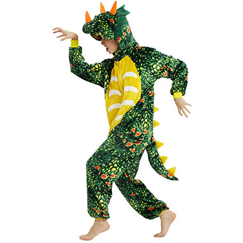 ALANTOP Unisex Erwachsene Onesie Pyjama Tier Einteiler Flanell Nachtwäsche Weihnachten Halloween Cosplay Kostüm Overall Verkleidung von ALANTOP