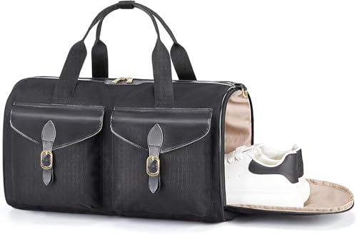 Vintage Reisetasche für Damen – Weekender Übernachtungstasche, wasserdichtes Futter & verstellbarer Schultergurt – Gym Reisetasche Handgepäck persönliche Gegenstände für Workout, Yoga von ALANTOP