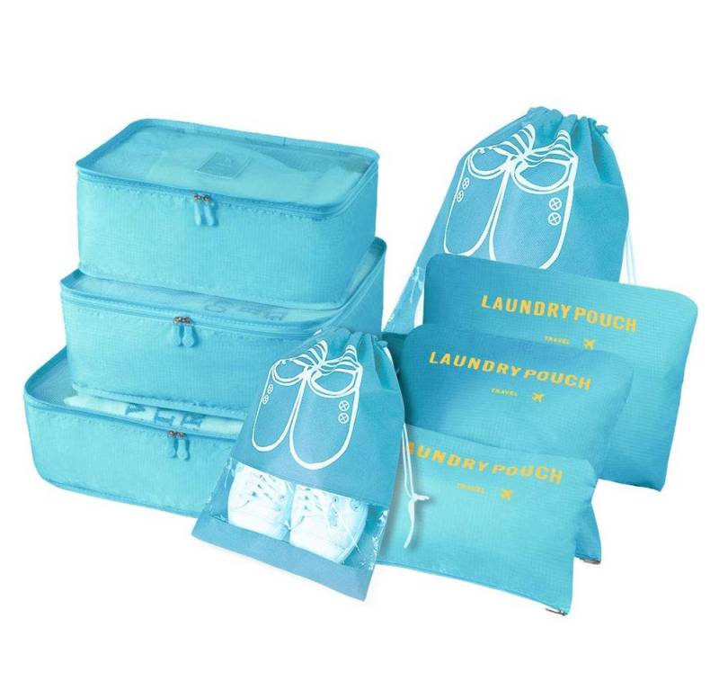 ALARA HOME Kofferorganizer Koffer Organizer, 8-in-1-Set Gepäck Organizer wasserdichte Reise von ALARA HOME