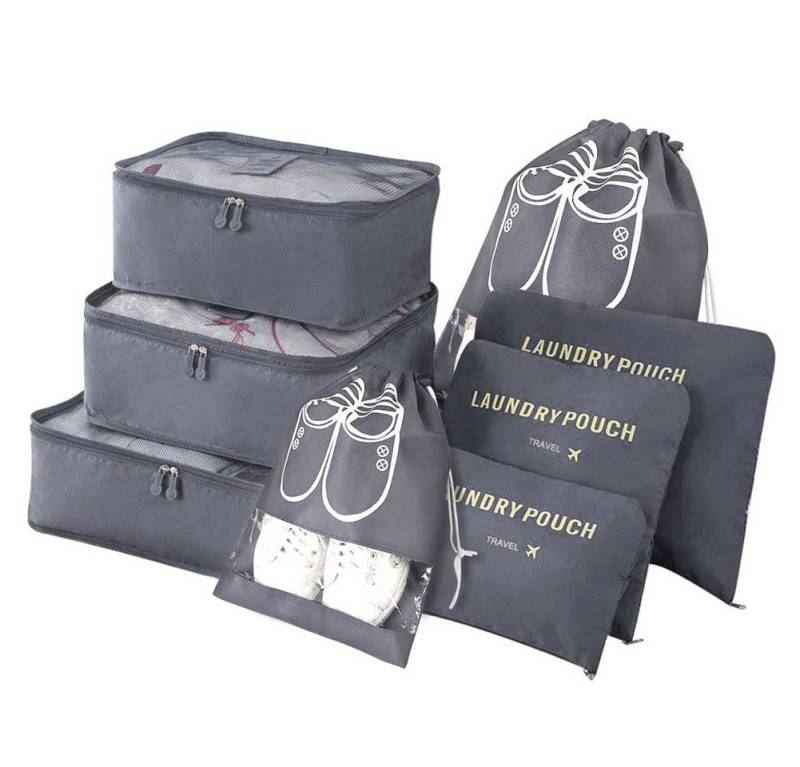 ALARA HOME Kofferorganizer Koffer Organizer, 8-in-1-Set Gepäck Organizer wasserdichte Reise von ALARA HOME