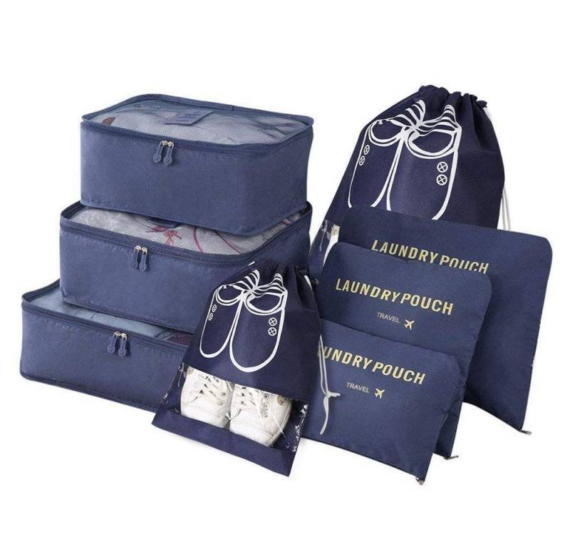 ALARA HOME Kofferorganizer Koffer Organizer, 8-in-1-Set Gepäck Organizer wasserdichte Reise von ALARA HOME