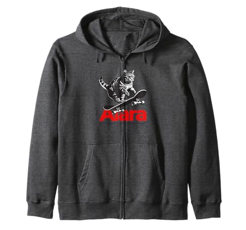 ALARA - Schöner Mädchen Name mit Katze & Skateboard Kapuzenjacke ALARA - Schöner Mädchen Name mit Katze & Skateboard Kapuzenjacke von ALARA Tochter Enkel Geburtstag Geschenkideen