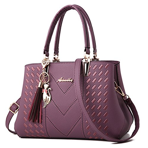 ALARION Damen-Geldbörsen und Handtaschen, Schultertasche, Designer-Umhängetasche, Kuriertasche, 1-Cpurple, Medium von ALARION