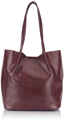 ALARY Women's Damen Shopper, KIRSCHROT von ALARY