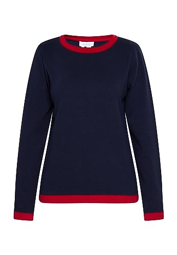 ALARY Women's Damen Strick Pullover 15426731-AL01, Marine Rot, M Sweater, Medium von ALARY