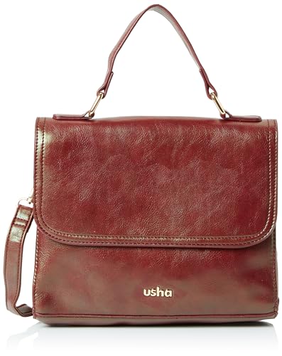 ALARY Women's Elegante Henkeltasche Damen Shopper, KIRSCHROT von ALARY