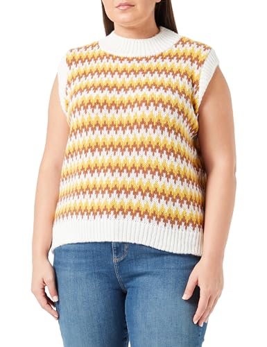 ALARY Women's Strick Pullunder, Senf Mehrfarbig, Medium/Large von ALARY