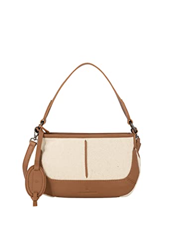 ALARY Women's Umhängetasche aus Leder, BRAUN BEIGE von ALARY