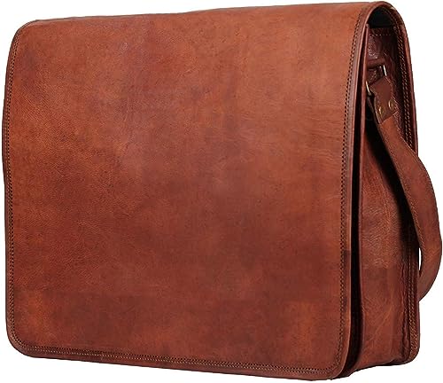 ALASKA EXPORTS , Herren Schultertasche Braun braun 11 X 15 X 4 inch von ALASKA EXPORTS