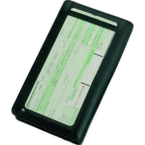 ALASSIO 41002 Reiseorganizer aus feinstem Nappaleder, Organizer mit RFID Document Safe Folie, 12 Kreditkartenfächer, Minietui mit Druckknopf, Kugelschreiberschlaufe, ca. 22,5 x 13 x 3 cm, schwarz von ALASSIO