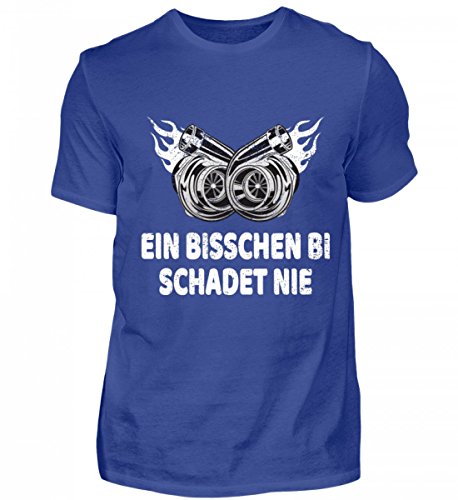 Hochwertiges Herren Shirt - Turbolader Bi-Turbo T-Shirt EIN Bisschen Bi Schadet Nie Hubraum Auto Tuning Drift Geschenk von ALBASPIRIT