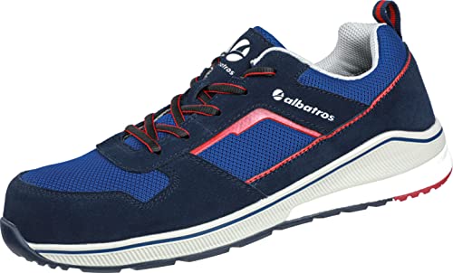 ALBATROS Court Blue Low S1P ESD HRO SRC Sicherheitsschuhe blau Gr. 45 von ALBATROS