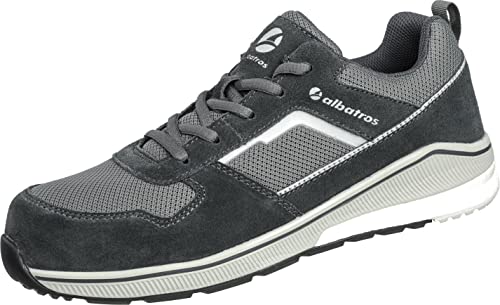 ALBATROS Court Grey Low S1P ESD HRO SRC Sicherheitsschuhe grau Gr. 45 von ALBATROS