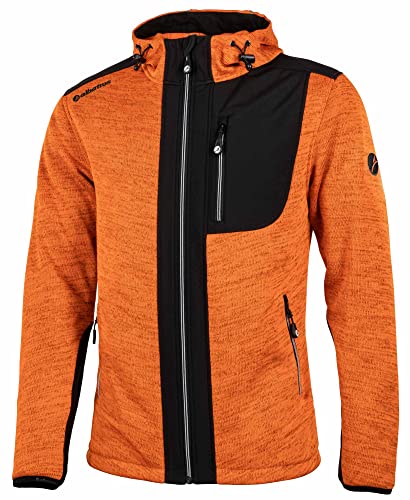 ALBATROS NAVARRA Herren Strick-/Softshelljacke orange-schwarz Gr. XL von ALBATROS