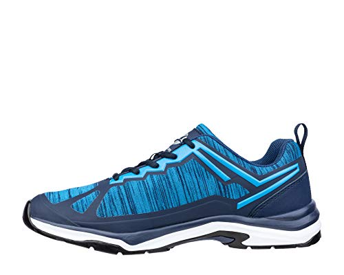 ALBATROS SKYRUNNER Blue Schalke 04 Herren Arbeitsschuh Trekkingschuh sehr leicht atmungsaktiv metallfrei rutschfest hitzebeständig (41 EU) von ALBATROS