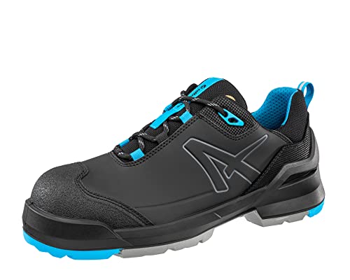 ALBATROS TARAVAL Low S3 – rutschfest metallfrei - Arbeitsschuhe mit Fiberglaskappe - Größe 46 - Unisex Sicherheitsschuhe – Black Blue von ALBATROS