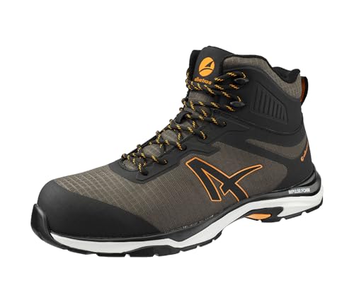 ALBATROS TRAILMASTER OLIVE MID S3S ESD - Größe 46 - Unisex S3 Sicherheitsschuh – rutschfeste Arbeitsschuhe mit Fiberglaskappe - Arbeitsschuh in oliv von ALBATROS