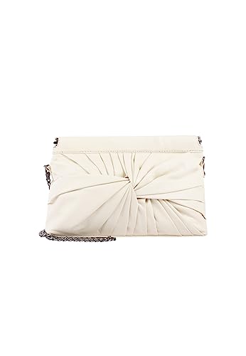 ALBEE Women's Clutch/Abendtasche, WOLLWEISS von ALBEE