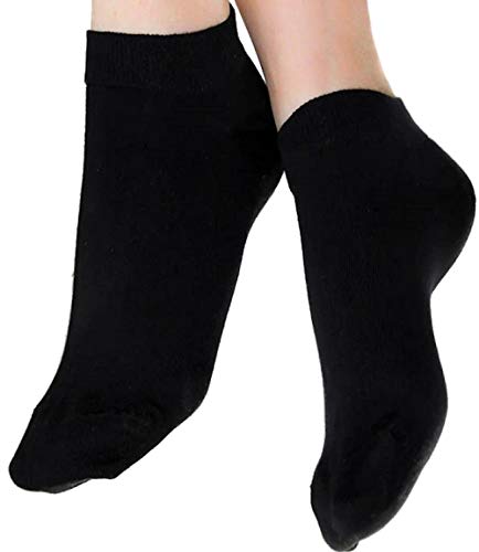 ALBERO NATUR 2 Paare Damen Herren Sneakersocken Bio-Baumwolle Sneaker Socken Söckchen Füßlinge (as3, numeric, numeric_43, numeric_46, regular, regular, Schwarz) von ALBERO NATUR