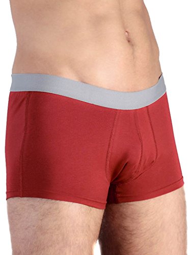 ALBERO NATUR 2 er Pack Herren Trunk Short Bio-Baumwolle Boxershort Unterhose (as3, Alpha, l, Regular, Regular, Rot) von ALBERO NATUR