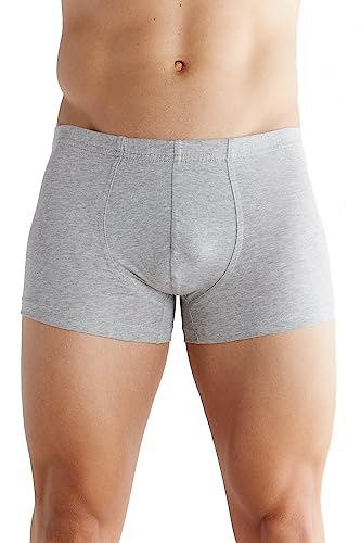 ALBERO NATUR 4 er Pack Herren Retroshorts Bio-Baumwolle Zertifiziert Retropants Boxershort Unterhose (M, Grau) von ALBERO NATUR